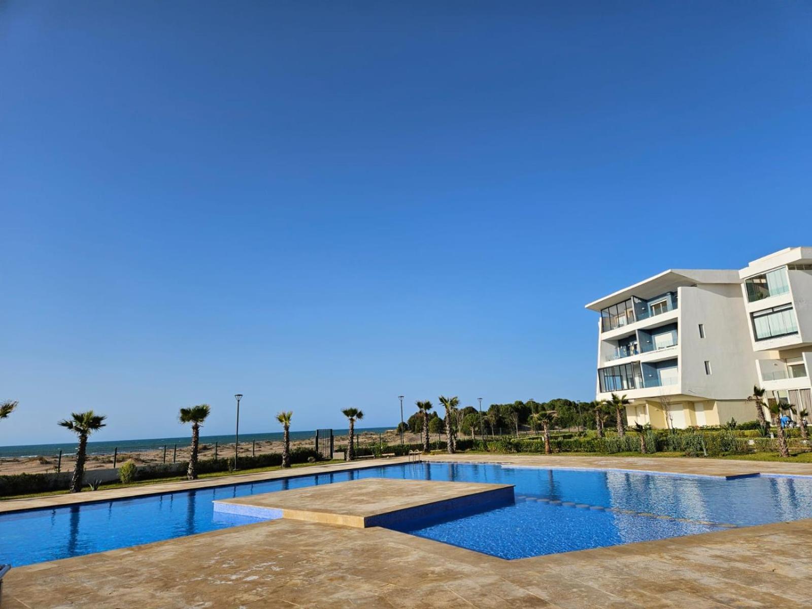 Sidi Rahal Blue View, Beachfront Wide Seaview With Pool Екстер'єр фото
